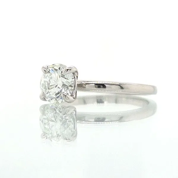 1.00 Carat Natural Diamond Platinum Engagement Ring Image 2 Skaneateles Jewelry Skaneateles, NY