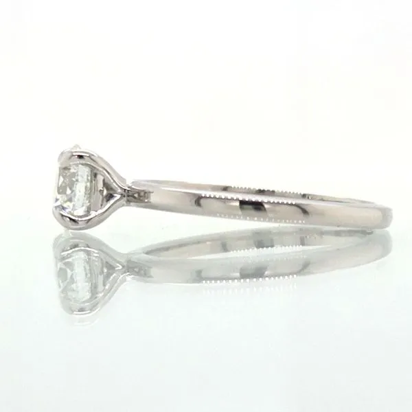 1.00 Carat Natural Diamond Platinum Engagement Ring Image 3 Skaneateles Jewelry Skaneateles, NY