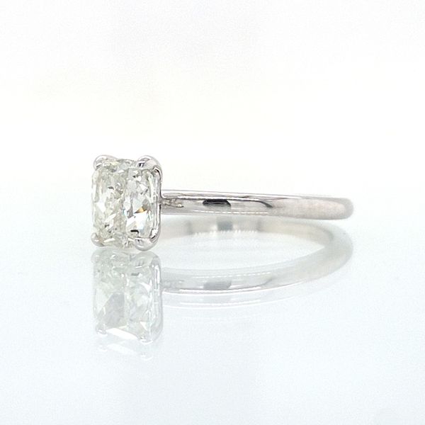 14K White Gold Cushion Shape1.06ct Diamond Solitaire Engagement Ring Image 2 Skaneateles Jewelry Skaneateles, NY