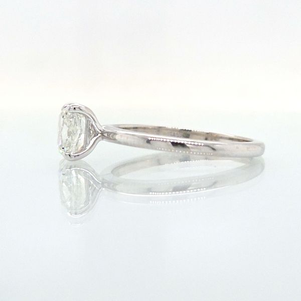 14K White Gold Cushion Shape1.06ct Diamond Solitaire Engagement Ring Image 3 Skaneateles Jewelry Skaneateles, NY