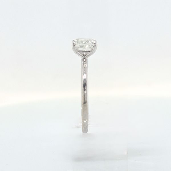 14K White Gold Cushion Shape1.06ct Diamond Solitaire Engagement Ring Image 4 Skaneateles Jewelry Skaneateles, NY