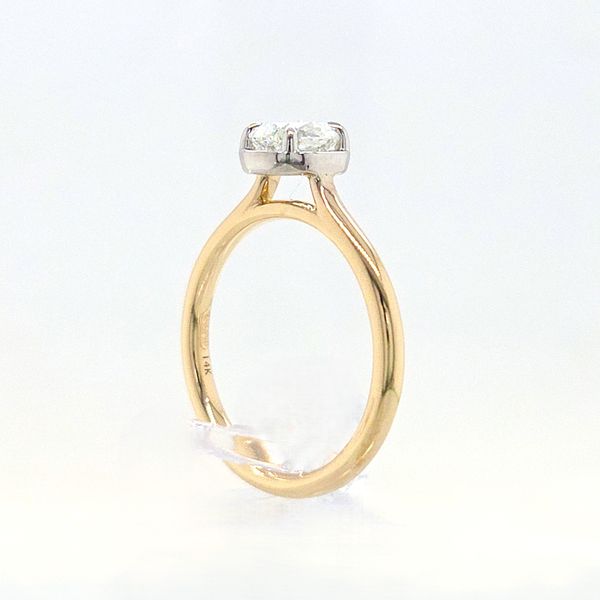 14 Karat Two-Tone Old-Mine Brilliant Diamond Engagement Ring Image 3 Skaneateles Jewelry Skaneateles, NY