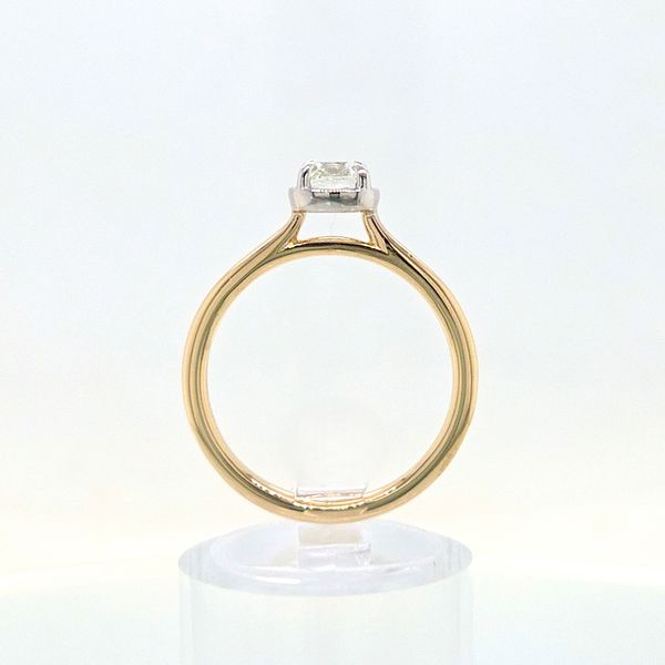 14 Karat Two-Tone Old-Mine Brilliant Diamond Engagement Ring Image 4 Skaneateles Jewelry Skaneateles, NY