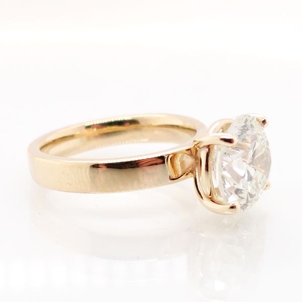 Four Carat Solitaire Enagement Ring Image 2 Skaneateles Jewelry Skaneateles, NY