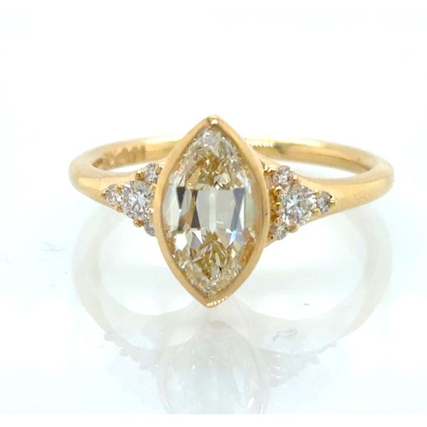 Bezel Set Antique Cut Marquise Image 2 Skaneateles Jewelry Skaneateles, NY