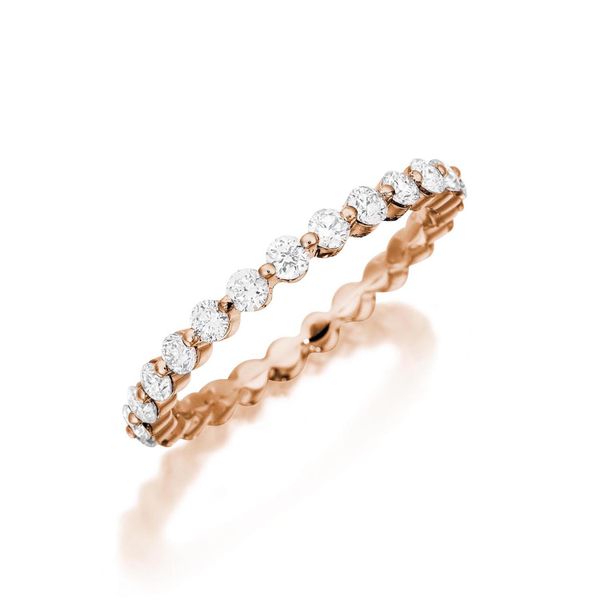 18K RG Ladies 0.50ct TW Diamond Henri Daussi Wedding Ring Skaneateles Jewelry Skaneateles, NY