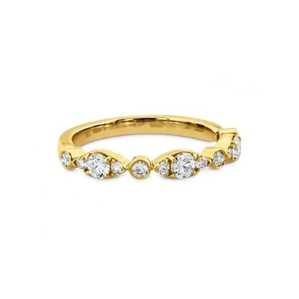 18K YG Ladies 0.48ct TW Hearts on Fire Bezel Regal Wedding Ring Skaneateles Jewelry Skaneateles, NY