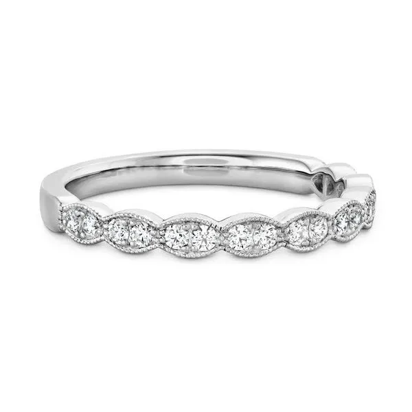 18K WG Ladies  0.23ct TW Hearts On Fire Lorelei Floral Milgrain Diamond Ring Skaneateles Jewelry Skaneateles, NY