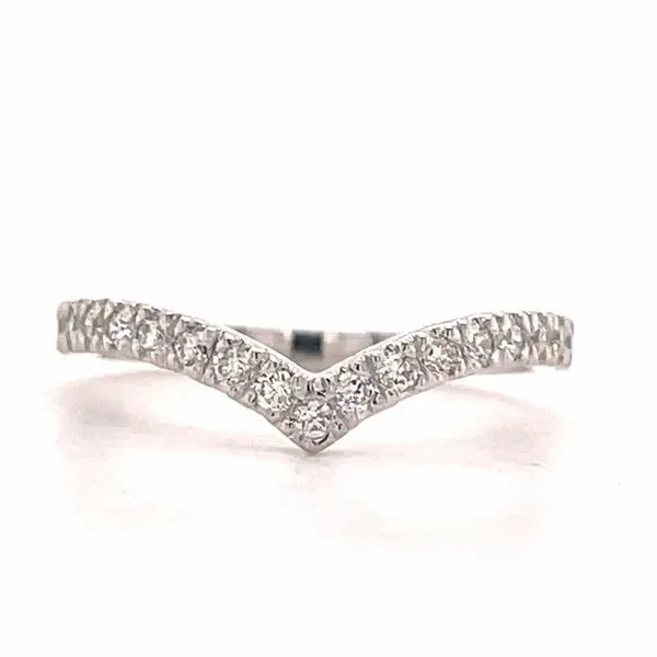 Curved Diamond Wedding Ring Skaneateles Jewelry Skaneateles, NY