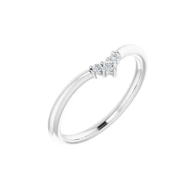 Curved Diamond Wedding Ring Skaneateles Jewelry Skaneateles, NY