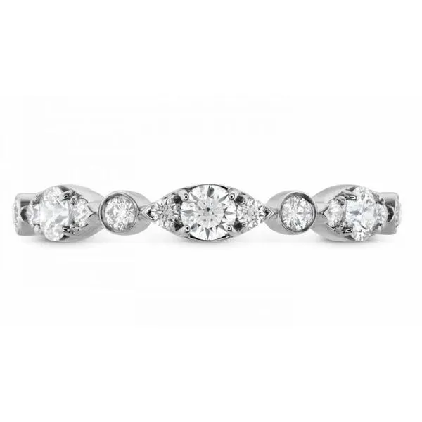 18K WG Ladies 0.46ct TW Hearts on Fire Bezel Regal Wedding Ring Skaneateles Jewelry Skaneateles, NY