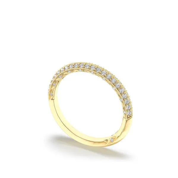 Sculped Crescent Diamond Wedding Ring Skaneateles Jewelry Skaneateles, NY