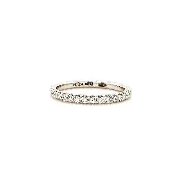 14K WG Skaneateles Signature 1/2ct TW Natural Diamond Eternity Ring Image 2 Skaneateles Jewelry Skaneateles, NY