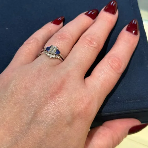 Curved Diamond Wedding Ring Image 2 Skaneateles Jewelry Skaneateles, NY