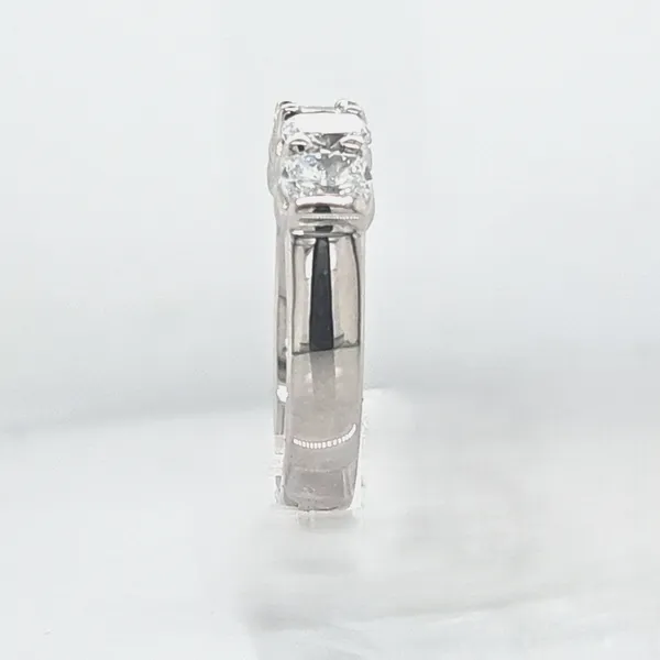 Platinum Five Stone Cushion Shape 1.50ct TW Diamond Ring Image 4 Skaneateles Jewelry Skaneateles, NY