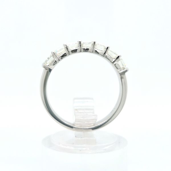 14K White Gold Emerald Cut Diamond Wedding Ring Image 4 Skaneateles Jewelry Skaneateles, NY