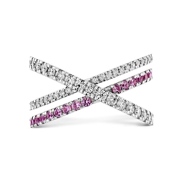 18K WG Ladies 0.75ct TW Hearts on Fire 'Harley Wrap Power Band' Diamond & Sapphire Ring Skaneateles Jewelry Skaneateles, NY
