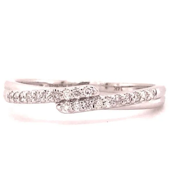 White Gold Diamond 'Twist' Fashion Ring Skaneateles Jewelry Skaneateles, NY