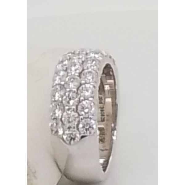 14K WG Ladies 2.00ct TW Three Row Diamond Fashion Ring Image 2 Skaneateles Jewelry Skaneateles, NY