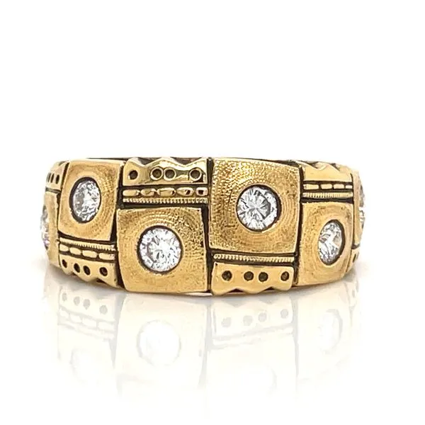 18K YG Alex Sepkus 'Crowned Heads' 0.42ct TW Diamond Ring Skaneateles Jewelry Skaneateles, NY
