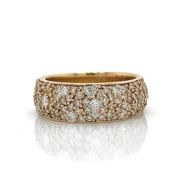 14K YG Diamond Pave Ring 1.54ct TW Image 2 Skaneateles Jewelry Skaneateles, NY