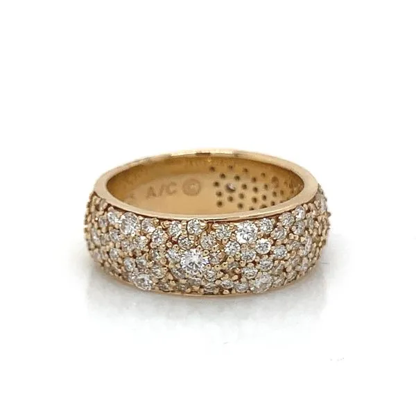 14K YG Diamond Pave Ring 1.54ct TW Image 3 Skaneateles Jewelry Skaneateles, NY