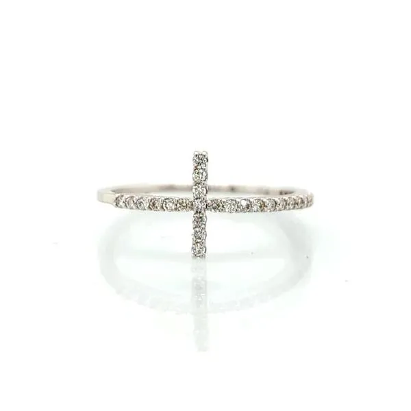 Classic Diamond Cross Ring Skaneateles Jewelry Skaneateles, NY