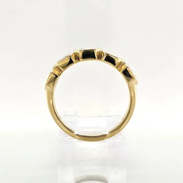 18K YG 1.34ct TW Diamond Honeycomb Hexagon Ring Image 4 Skaneateles Jewelry Skaneateles, NY