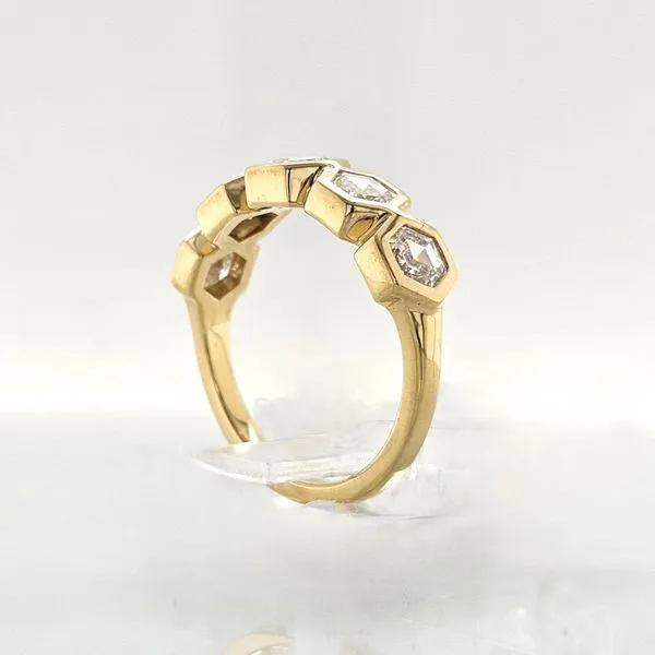 18K YG 1.34ct TW Diamond Honeycomb Hexagon Ring Image 5 Skaneateles Jewelry Skaneateles, NY