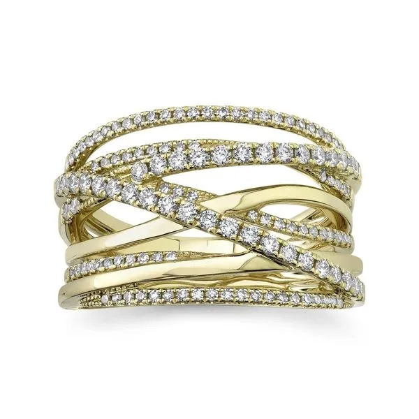 14K YG Ladies 0.62ct TW Classic Diamond Bridge Fashion Ring Skaneateles Jewelry Skaneateles, NY