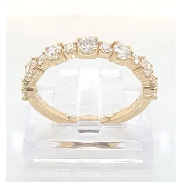 14K YG .98TCW 'Big & Small' Round Prong Set Diamond Ring Image 2 Skaneateles Jewelry Skaneateles, NY