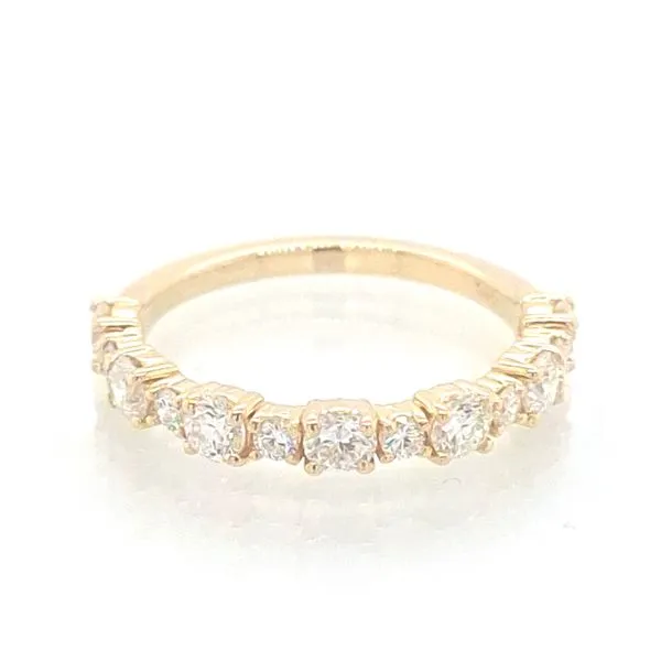 14K YG .98TCW 'Big & Small' Round Prong Set Diamond Ring Skaneateles Jewelry Skaneateles, NY