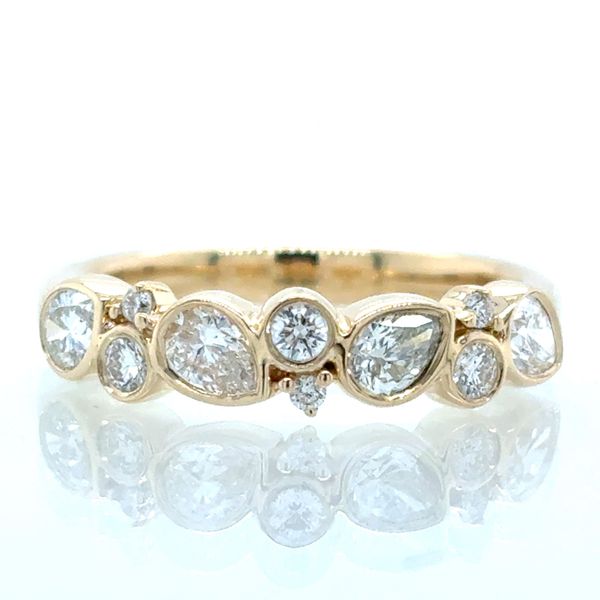 Pears & Rounds Bezel Set Ring Skaneateles Jewelry Skaneateles, NY