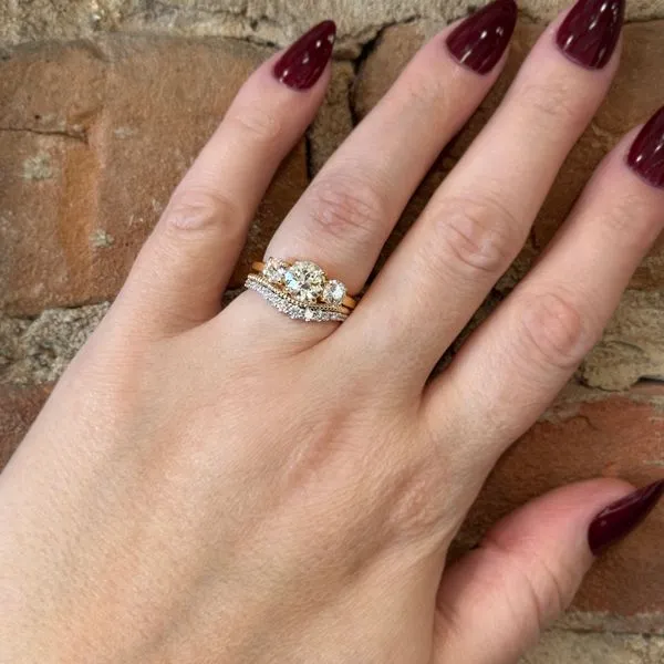 14K TT Ladies 1/3ct TW Natural Diamond Fashion Enhancer Ring Image 2 Skaneateles Jewelry Skaneateles, NY