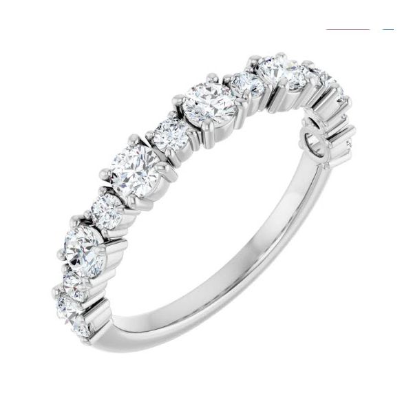14K WG Skaneateles Signature One Carat TW 'Big & Small' Round Prong Set Diamond Ring Skaneateles Jewelry Skaneateles, NY
