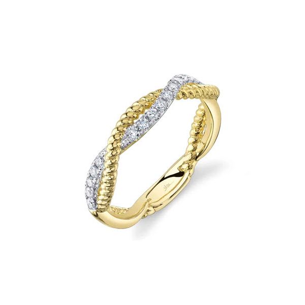 14K Two Tone 'Kate Collection' Striking 0.22ct TW Twisted Fashion Diamond Ring Skaneateles Jewelry Skaneateles, NY