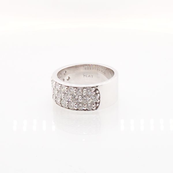 Platinum Skaneateles Signature Pave Diamond Ring Skaneateles Jewelry Skaneateles, NY