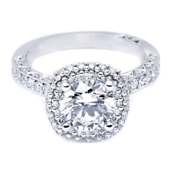 18K WG Ladies 0.55ct TW Tacori Blooming Beauties Collection Diamond Semi Mounting Skaneateles Jewelry Skaneateles, NY