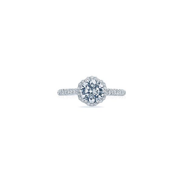 18K WG Ladies 0.50ct TW Tacori  Petite Crescent Collection Pave Diamond Semi-Mount Ring Skaneateles Jewelry Skaneateles, NY