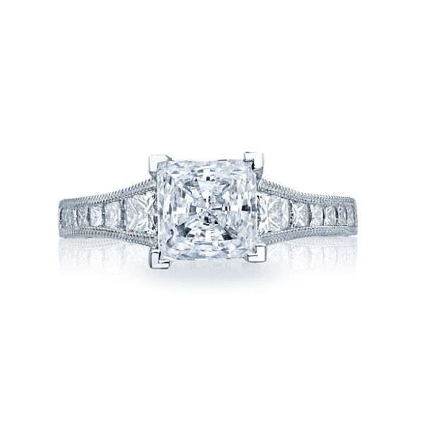 18K WG Ladies 0.75ct TW Tacori Reverse Crescent Collection Channel Set & Pave Diamond Engagement Semi-Mount Ring Skaneateles Jewelry Skaneateles, NY