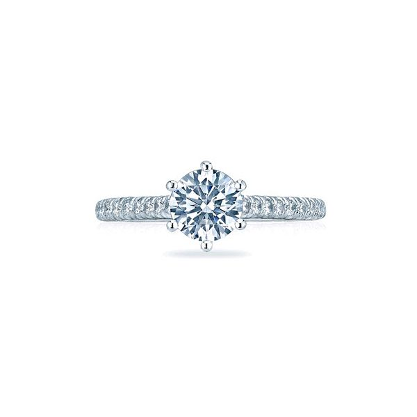 Tacori Petite Crescent Six Prong Diamond Engagement Ring Skaneateles Jewelry Skaneateles, NY