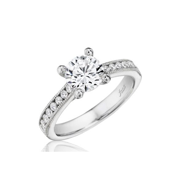 Next Generation Milgrain Channel Engagement Ring Skaneateles Jewelry Skaneateles, NY