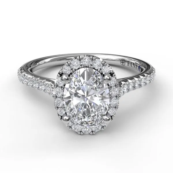 Next Generation Oval Halo Engagement Ring Skaneateles Jewelry Skaneateles, NY