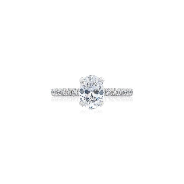 18K WG Ladies 0.23ct TW Tacori  Diamond Petite Crescent Engagement Semi-Mount Ring Skaneateles Jewelry Skaneateles, NY