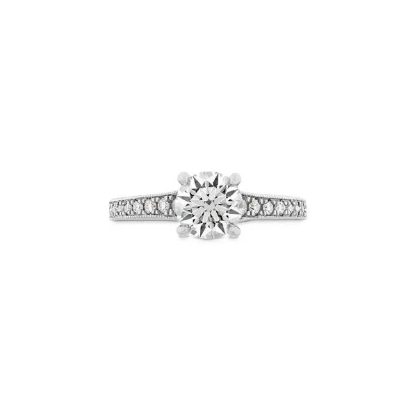 Hearts on Fire Liliana Milgrain Graduated Engagement Ring Skaneateles Jewelry Skaneateles, NY