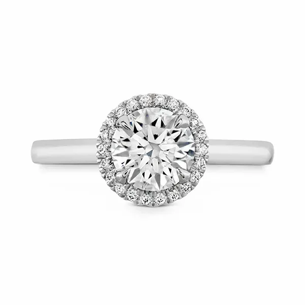 Hearts on Fire Juliette Round Halo Engagement Ring Skaneateles Jewelry Skaneateles, NY