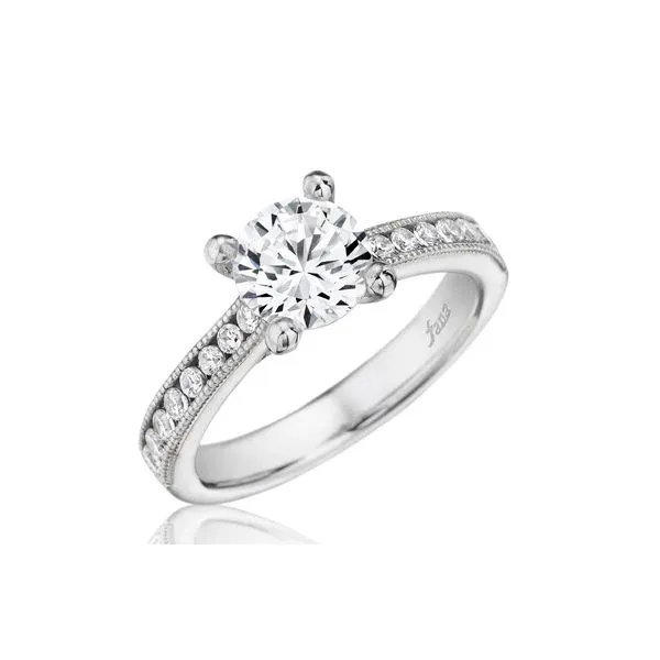 Next Generation Milgrain Channel Set Engagement Ring Skaneateles Jewelry Skaneateles, NY