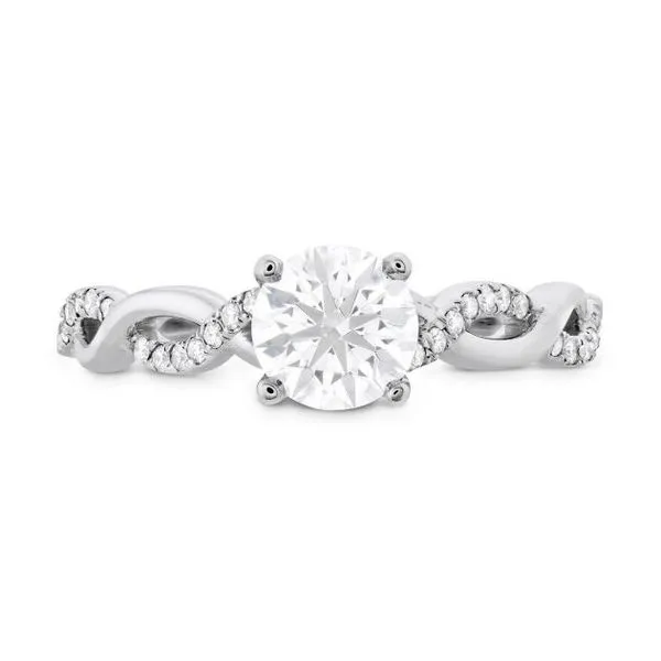 18K WG Ladies 0.26ct TW Hearts on Fire 