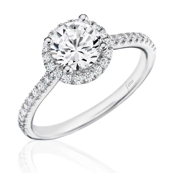 Halo Diamond Engagement Ring Skaneateles Jewelry Skaneateles, NY