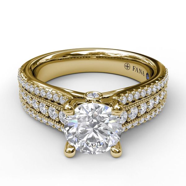 Next Generation 3-Row Pave Engagement Ring Skaneateles Jewelry Skaneateles, NY